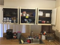 Contents of Cabinets and Countertop