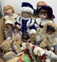 Assorted Dolls Vintage and More