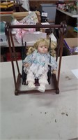 LITTLE GIRL ON SWING- DYNASTY DOLL