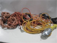 Assorted Extension Cords & Auto Light Powers On