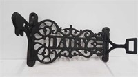 2 CAST IRON DIARY MACHINERY SIGNS