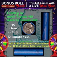 1-5 FREE BU Nickel rolls with win of this 1959-p S