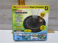 SOLAR POWERED FAST FOUNTAIN