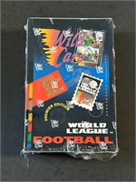 1992 Wild Card World League Football Wax Box