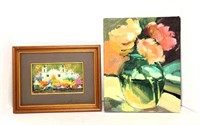 Paintings on Canvas- Lot of 2