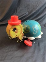 Vintage Pull Along Turtle Toy