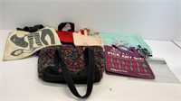 (8) assorted tote bags