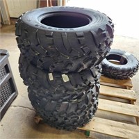 4- Unused 25×10.00-12 Tires