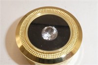 JAPANESE ZIRCON CRUDE STONE IN CASE