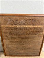 We the People US Constitution Framed Print