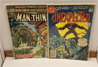 Unexpected And Man Thing Comics