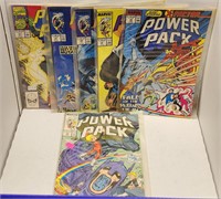 6 Power Pack Comic Books