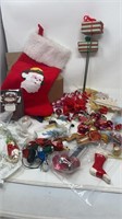 Vintage Christmas Ornaments, Stocking Craft & More