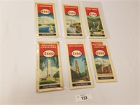 Selection of 6 Vintage 1946 Esso Road Maps
