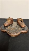 vintage bronze shoe decor