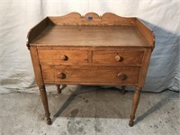 Antique 3 Drawer Washstand W/ Dovetailed Drawers