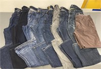 8 Various Brand Pants and 1 Short- Men's 33