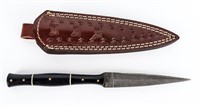Knife Hand Made Custom W/Damascus Blade