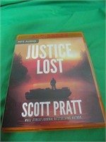 Justice Lost by Scott Pratt Audio Book 1 Disc