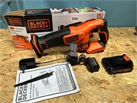 Black & Decker 20v reciprocating saw, works