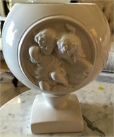 F - NUMBERED PEDESTAL VASE (SPAIN) (REPAIRED)(C55)