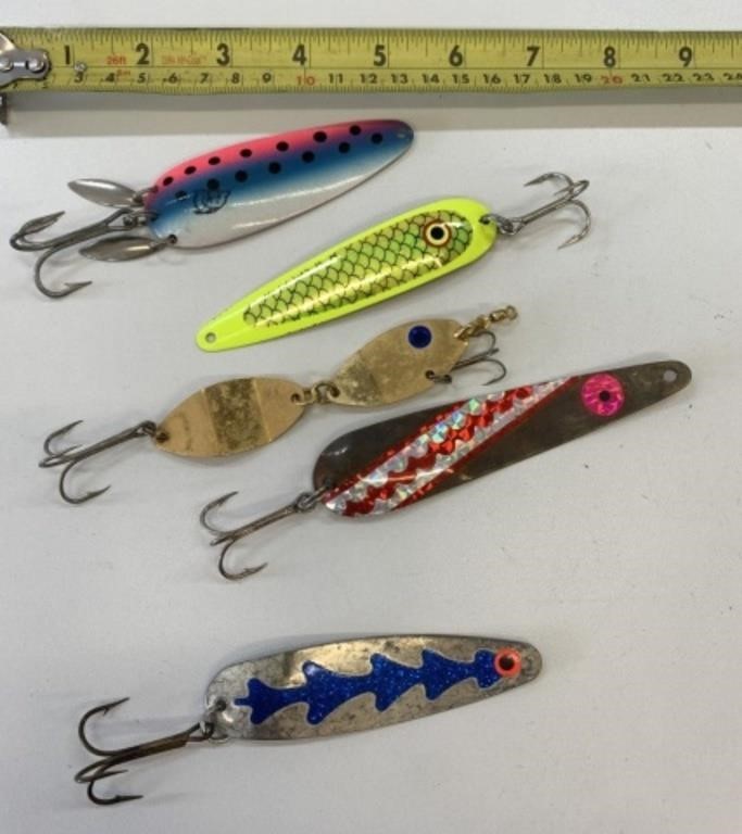 5 Trolling Salmon Fishing Spoon Lures