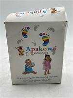 NEW Apakowa Kids Girls Soft Sole Closed Toe