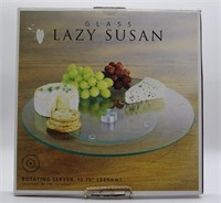 Glass Lazy Susan 13.75" in Box