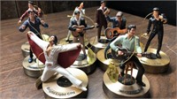 (9) Bradford Exchange Elvis Ornaments