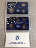 1999 and 2000 United States mint proof sets