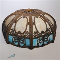 Beautiful Antique Stain Glass Lamp Shade