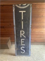 PORCELAIN TIRE SIGN  I/2 OF GOODYEAR ?