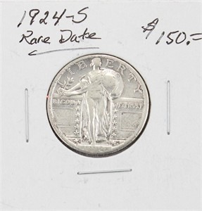 1924-S Silver Standing Liberty Quarter RARE DATE