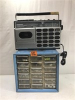 Nut/Bolt Organizer and Panasonic Shop Radio