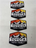Lot of 4 Toyota Mountain Stick Pack Decal