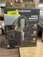 Brookstone Cozy Heated Plush Throw