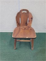 VTG SOLID PINE WINGBACK CHAIR