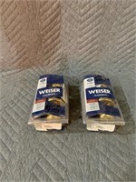 Pair of Weiser entrance knobs sets comes with