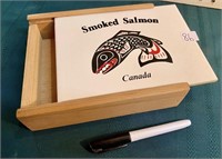 WOOD BOX - SMOKED SALMON