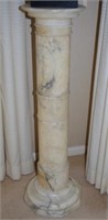 Large white marble column