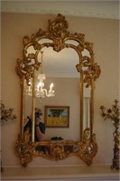Good ornate gilt mirror