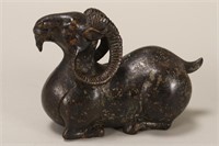 Chinese Bronze Figure of a Ram,