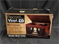 Wood 8-in-1 Nostalgic Bluetooth Record Player