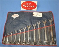 SK Wayne USA 1711R, 11-pc comb wrench set