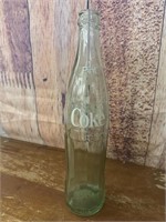 Vintage Green Glass Coca-Cola 1 Pint Bottle