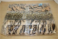 PACKAGE OF 12 ANIMAL PRINT  CLOTH BELTS