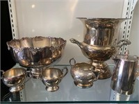 Antique Silver Plate Lot - Large Bowls etc