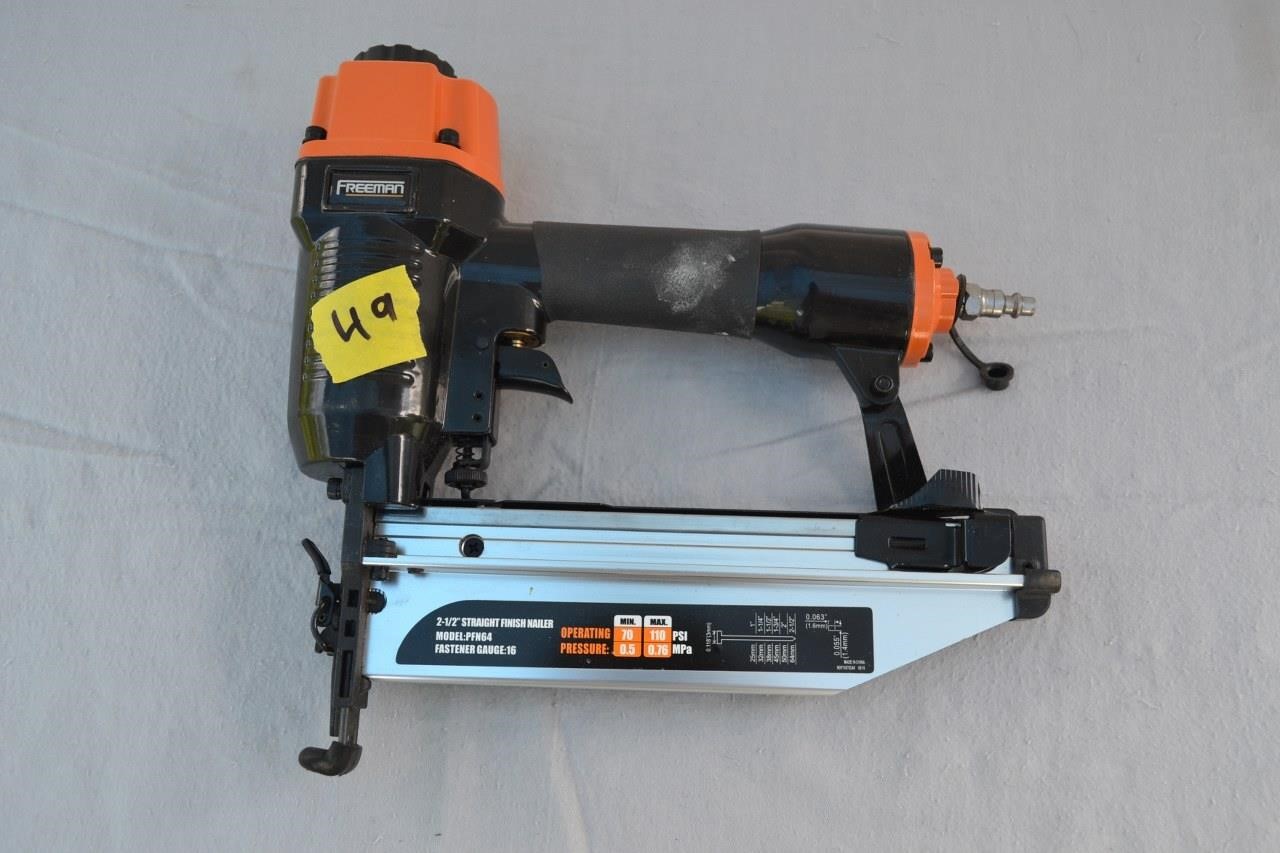 49: Freeman pneumatic 16 ga finish nailer