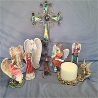 Collection of angel figurines