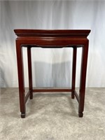 Small rosewood end table, dimensions are